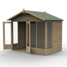Forest Beckwood Apex Summerhouse 8×6 – Double Door – 4 Windows – 2 Opening - JJ Building Materials