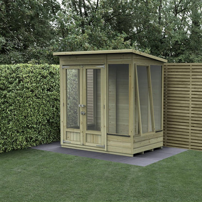 Forest Beckwood Pent Summerhouse 6×4 – Double Door – 5 Windows – 1 Opening - JJ Building Materials