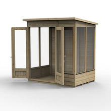 Forest Beckwood Pent Summerhouse 6×4 – Double Door – 5 Windows – 2 Opening - JJ Building Materials
