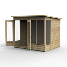 Forest Beckwood Pent Summerhouse 8×6 – Double Door – 4 Windows – 1 Front Opening - JJ Building Materials
