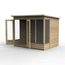 Forest Beckwood Pent Summerhouse 8×6 – Double Door – 4 Windows – 2 Opening - JJ Building Materials