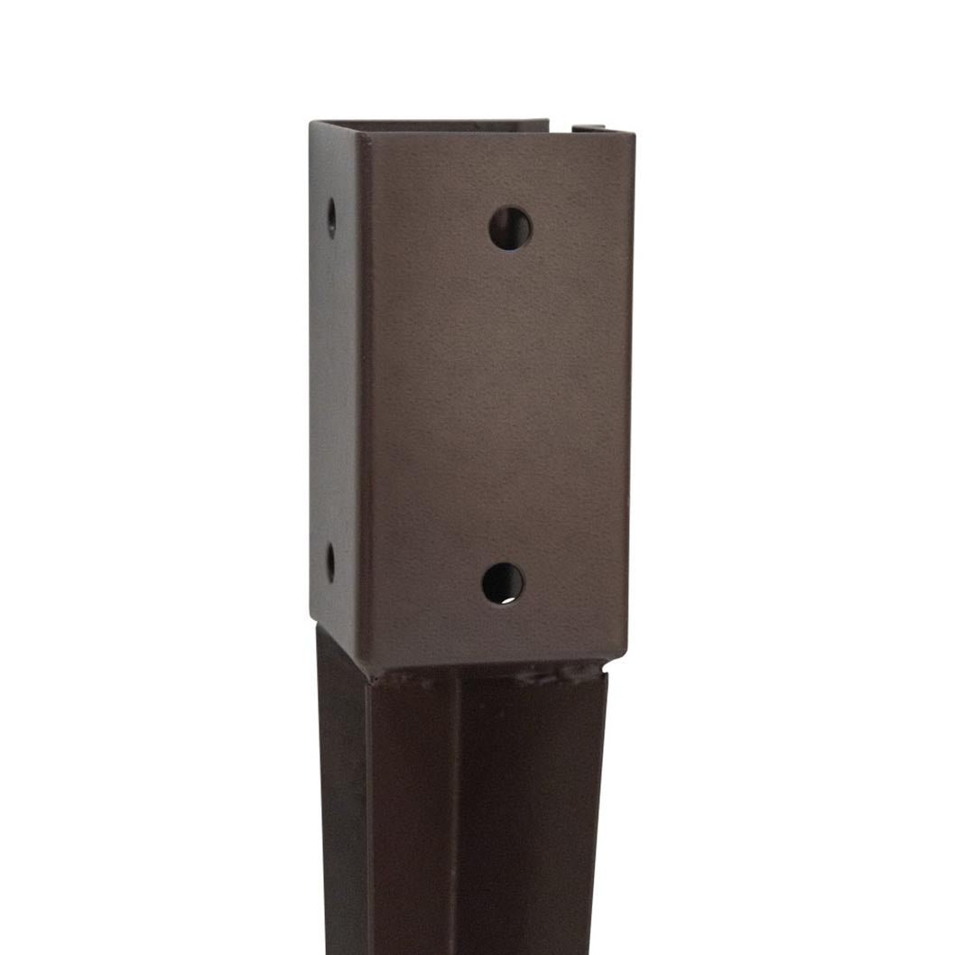 Forest Brown - Bolt Grip - Fence Post Support With Spike - JJ Building Materials