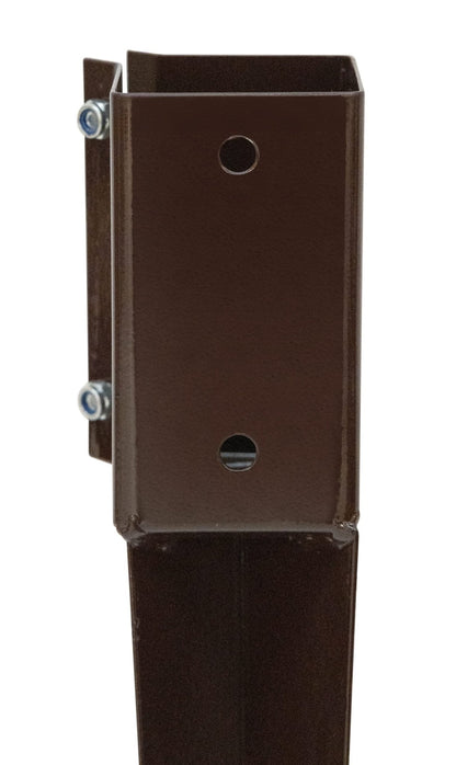 Forest Brown - Bolt Grip - Fence Post Support With Spike - JJ Building Materials