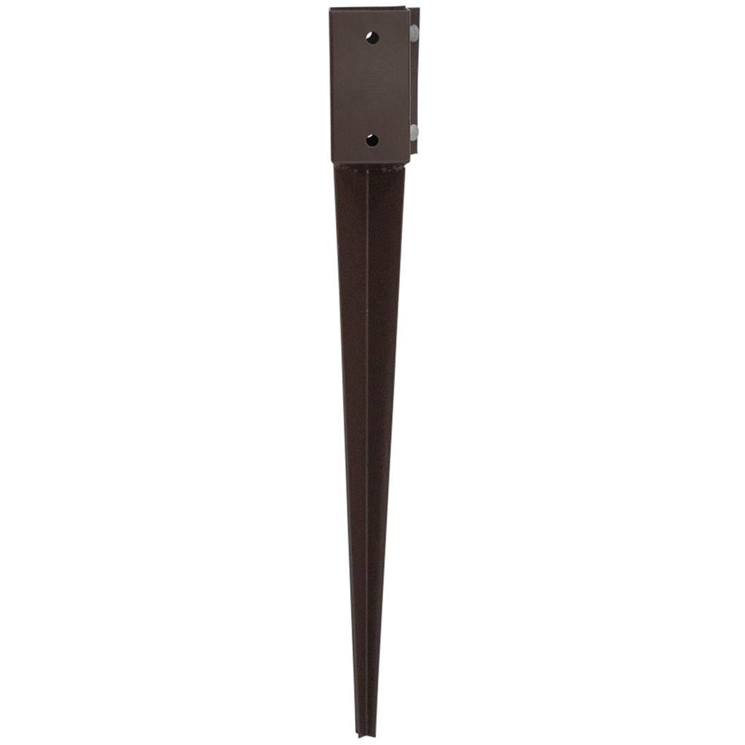 Forest Brown - Bolt Grip - Fence Post Support With Spike - JJ Building Materials