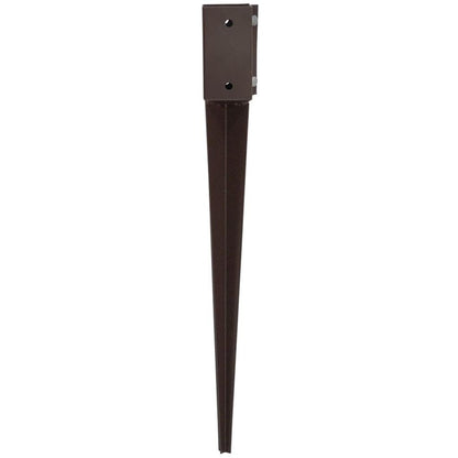 Forest Brown - Bolt Grip - Fence Post Support With Spike - JJ Building Materials