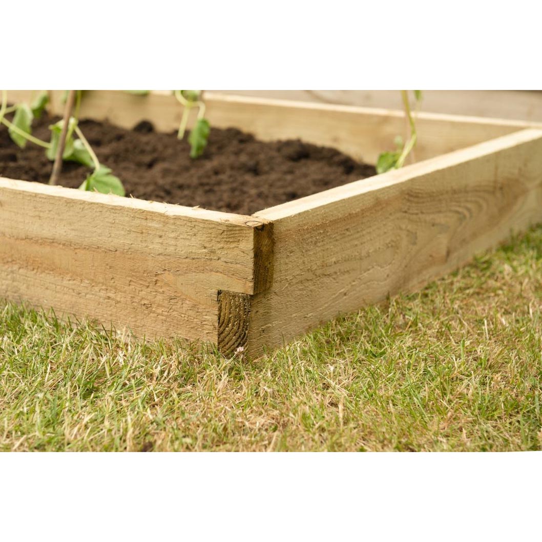 Forest Caledonian Compact Raised Bed - 90 x 90cm - JJ Building Materials