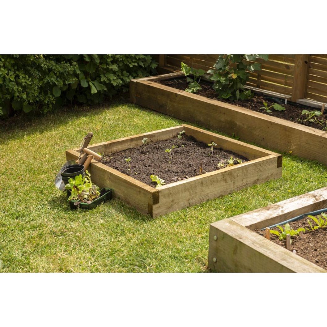 Forest Caledonian Compact Raised Bed - 90 x 90cm - JJ Building Materials