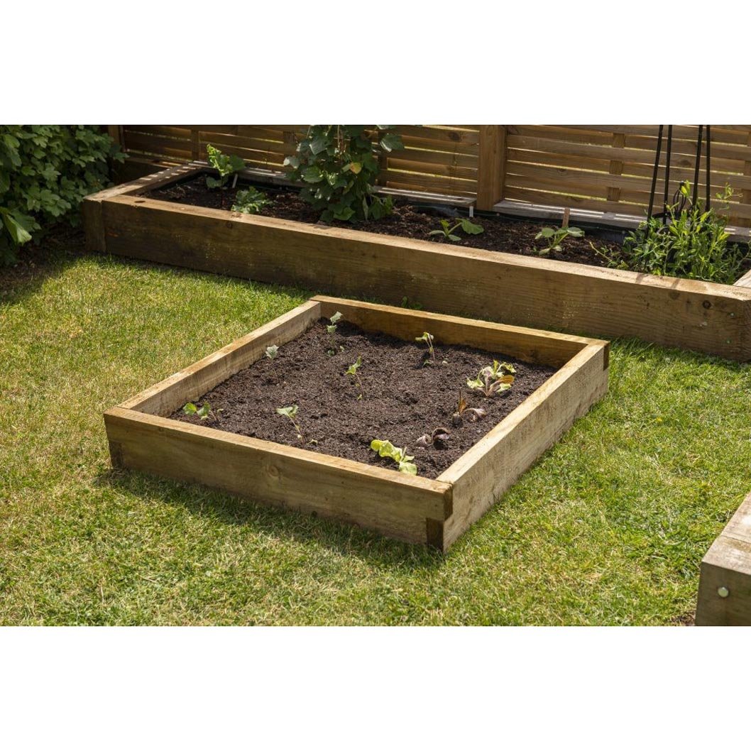 Forest Caledonian Compact Raised Bed - 90 x 90cm - JJ Building Materials