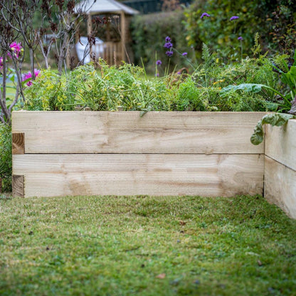 Forest Caledonian Corner Raised Bed - 130 x 130cm - JJ Building Materials