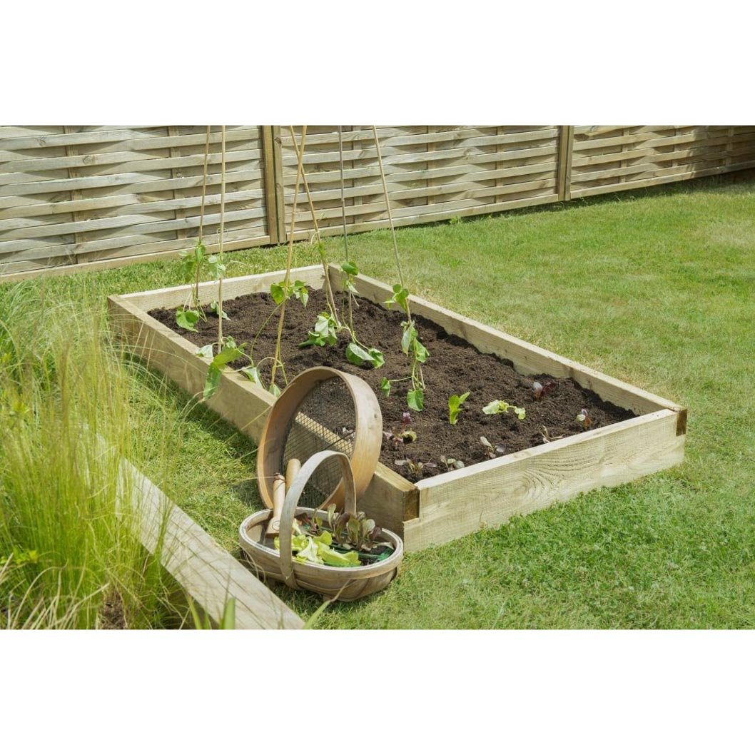 Forest Caledonian Large Raised Bed - 90 x 180cm - JJ Building Materials