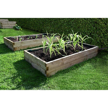 Forest Caledonian Rectangular Raised Bed 90 x 180cm - JJ Building Materials