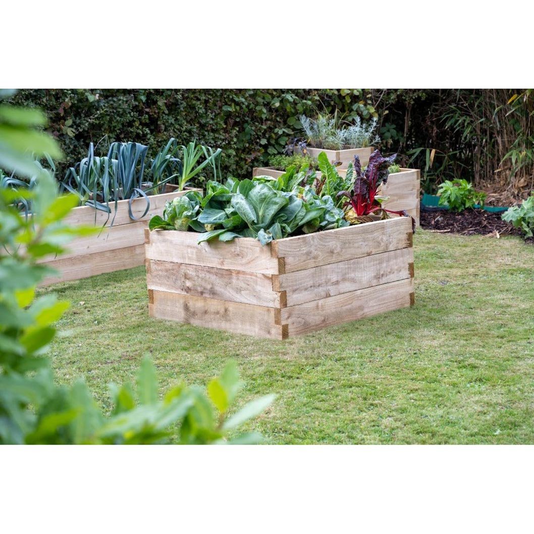 Forest Caledonian Square Raised Bed 90 x 90cm - JJ Building Materials