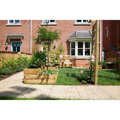 Forest Caledonian Tiered Raised Bed - 90 x 90cm - JJ Building Materials