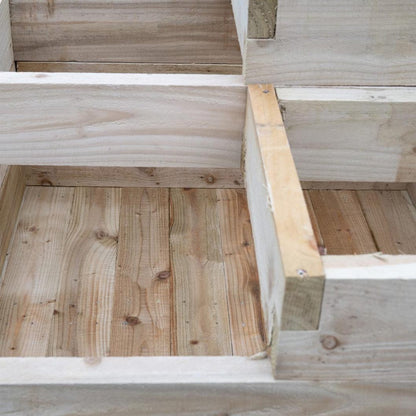 Forest Caledonian Tiered Raised Bed - 90 x 90cm - JJ Building Materials