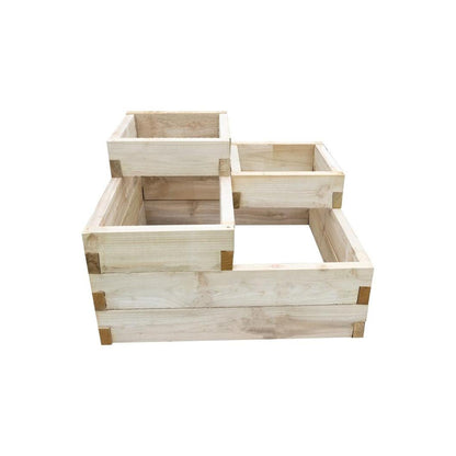 Forest Caledonian Tiered Raised Bed - 90 x 90cm - JJ Building Materials