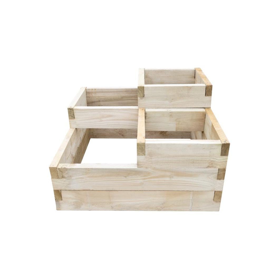 Forest Caledonian Tiered Raised Bed - 90 x 90cm - JJ Building Materials