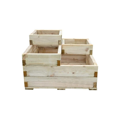 Forest Caledonian Tiered Raised Bed - 90 x 90cm - JJ Building Materials