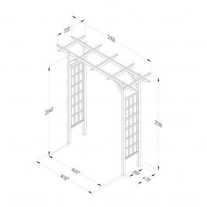 Forest Classic Flat Top Arch - JJ Building Materials