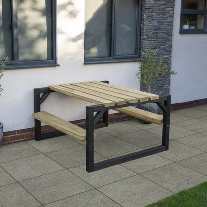 Forest Colour Block Picnic Bench - JJ Building Materials