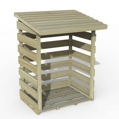 Forest Compact Pent Log Store - JJ Building Materials