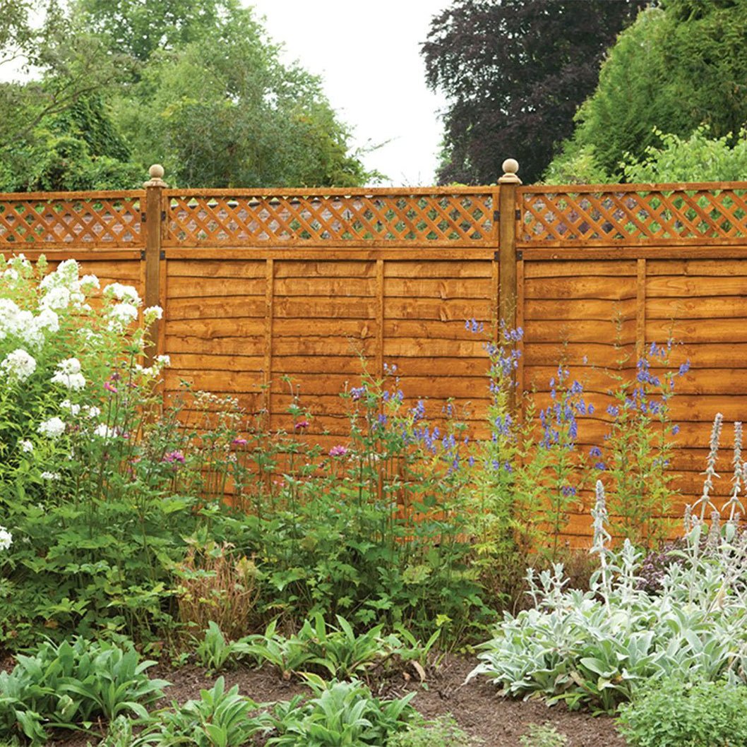 Forest Diamond Lattice Fence Topper - JJ Building Materials