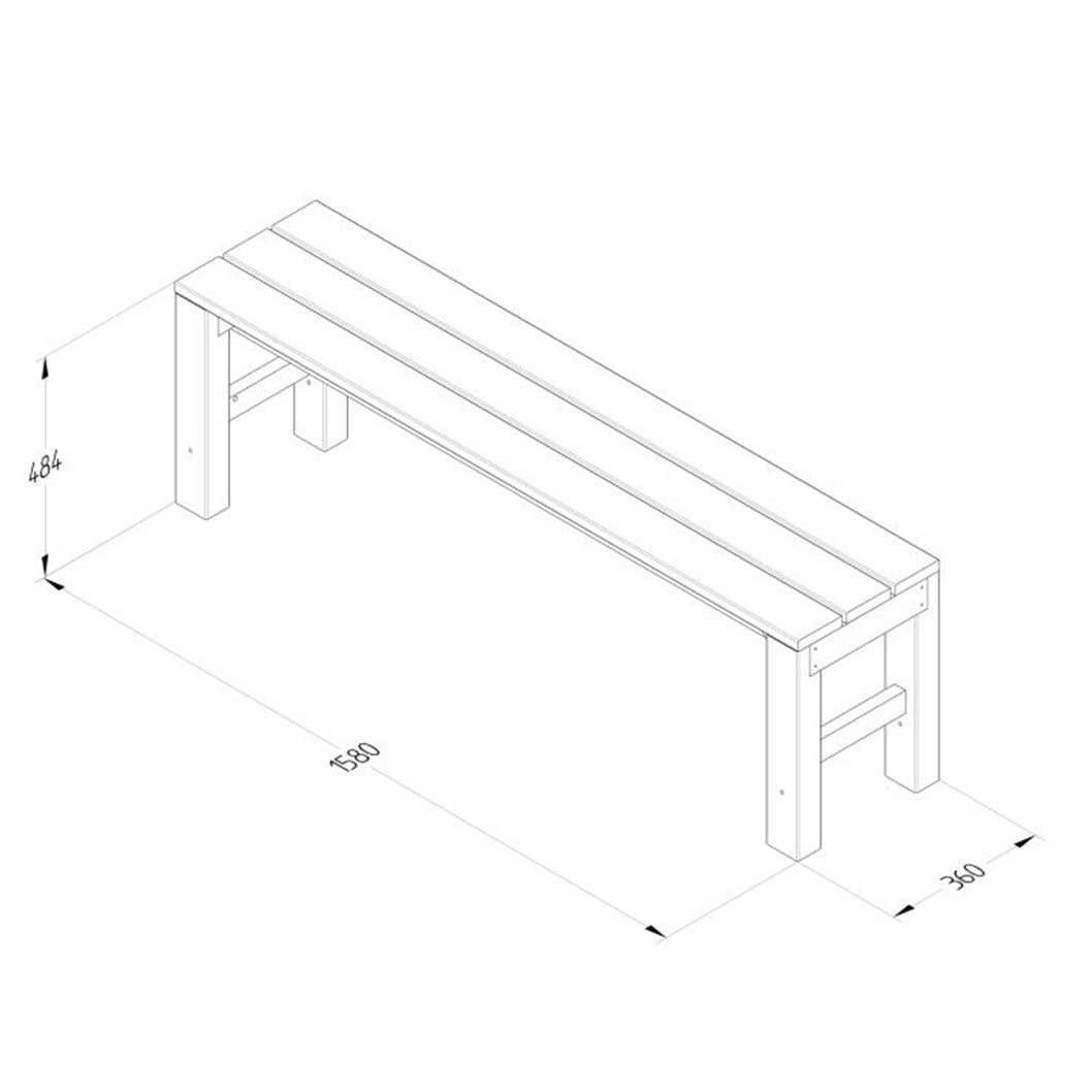 Forest Dining Bench - JJ Building Materials