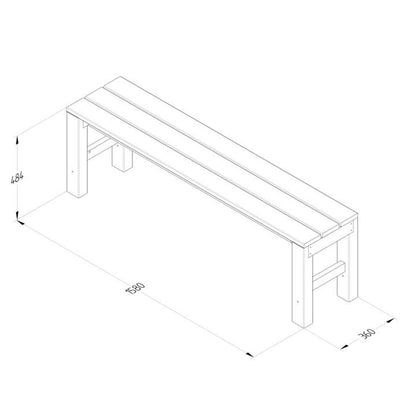 Forest Dining Bench - JJ Building Materials