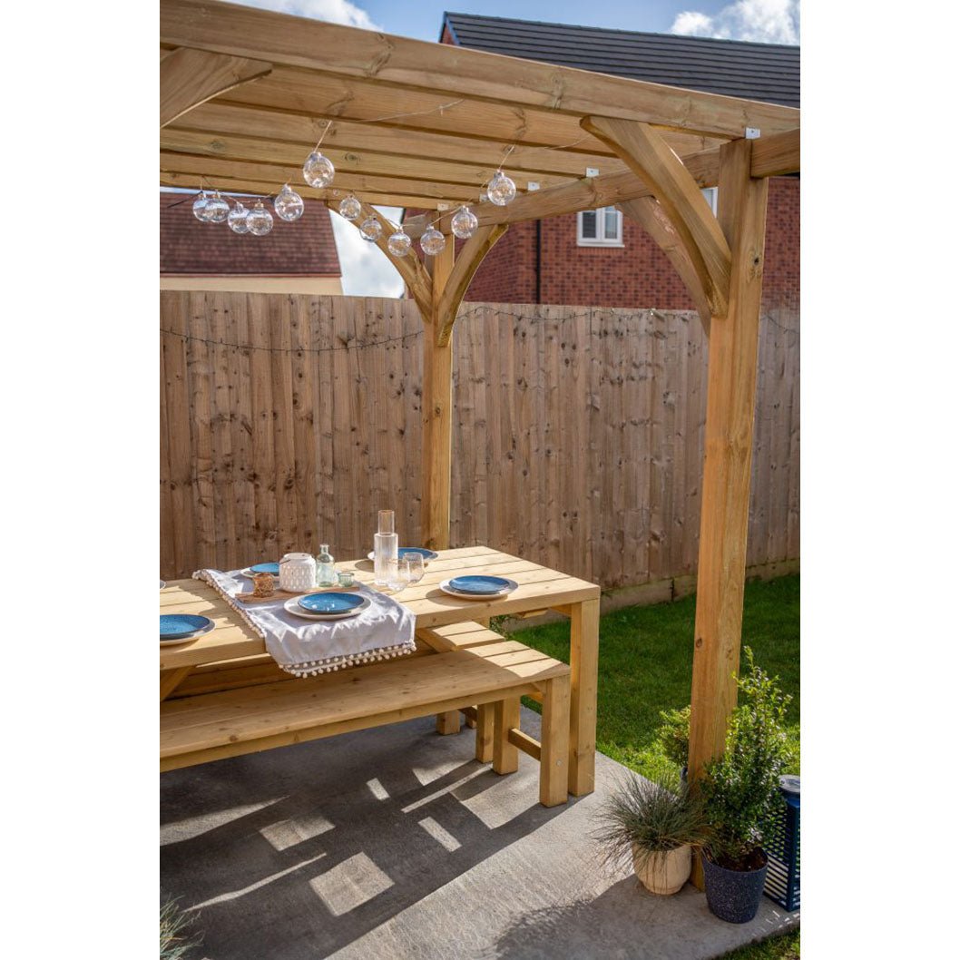 Forest Dining Table and Bench Set - JJ Building Materials