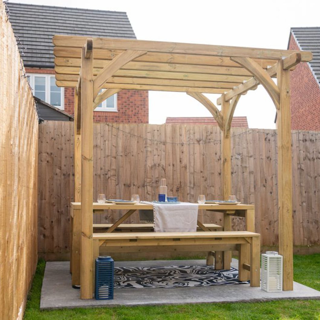 Forest Dining Table and Bench Set - JJ Building Materials