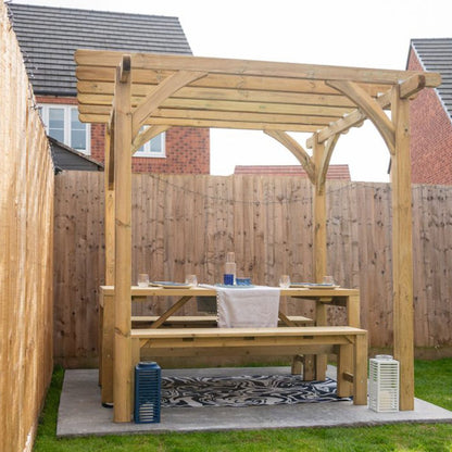 Forest Dining Table and Bench Set - JJ Building Materials