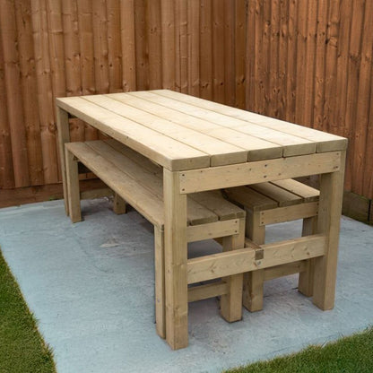 Forest Dining Table and Bench Set - JJ Building Materials
