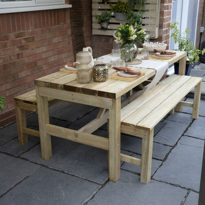 Forest Dining Table and Bench Set - JJ Building Materials
