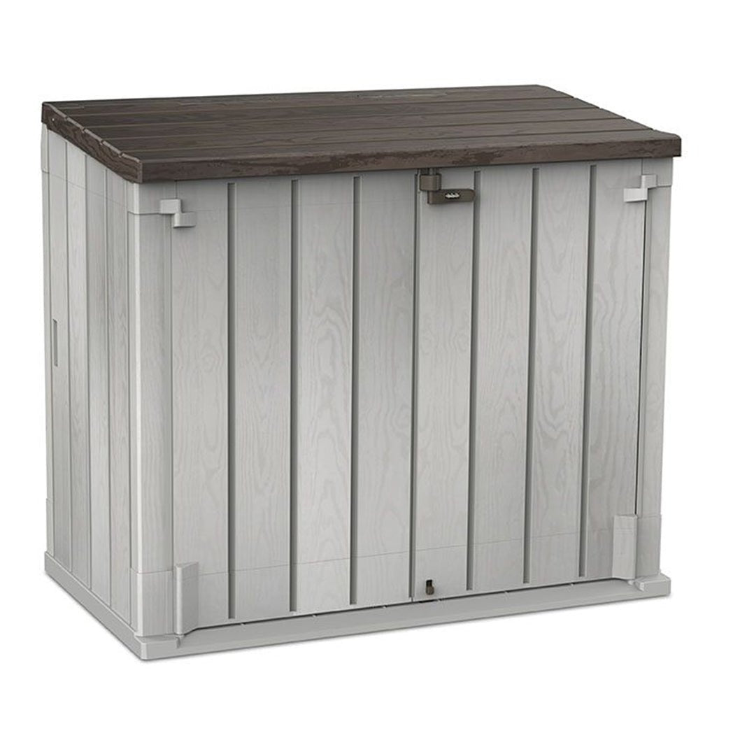 Forest Extra Large Garden Storage Unit / Bin Store - 1200 litre grey - JJ Building Materials