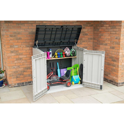 Forest Extra Large Garden Storage Unit / Bin Store - 1200 litre grey - JJ Building Materials