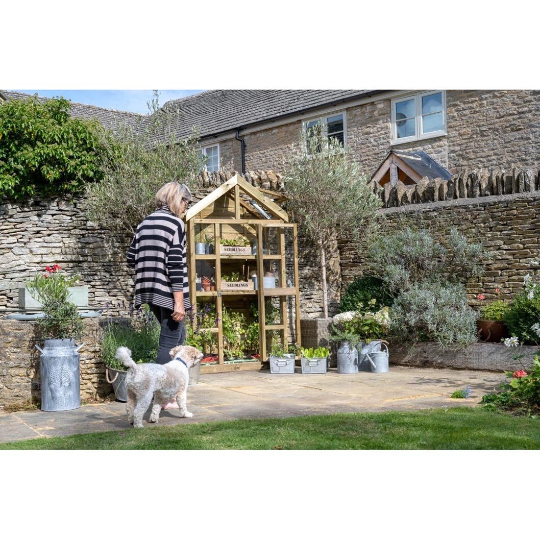 Forest Georgian Wall Greenhouse with Auto Vent - JJ Building Materials