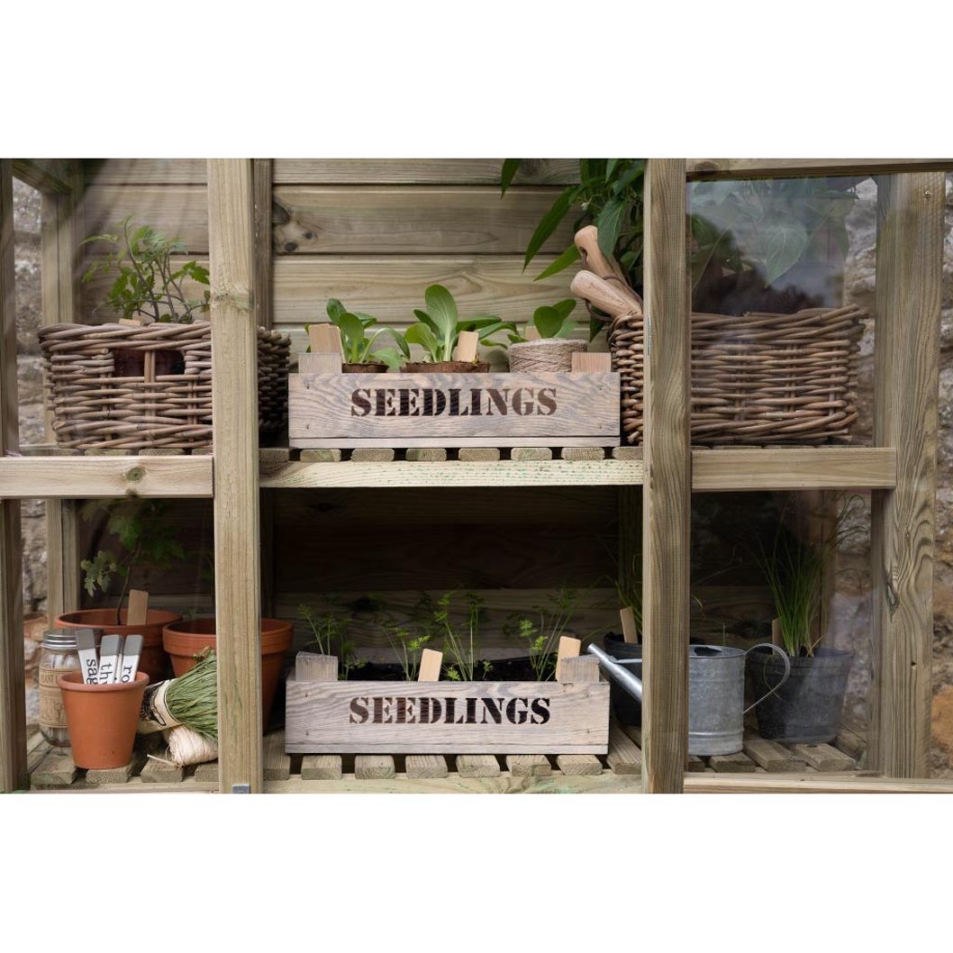 Forest Georgian Wall Greenhouse with Auto Vent - JJ Building Materials