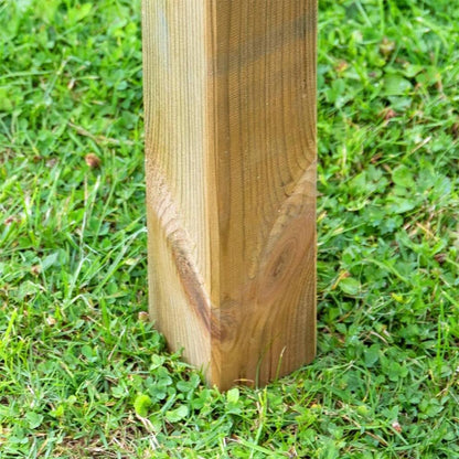 Forest Green Incised Fence Post - JJ Building Materials