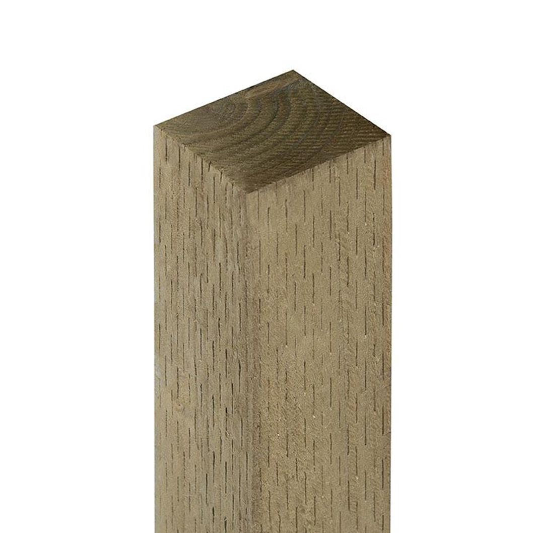 Forest Green Incised Fence Post - JJ Building Materials
