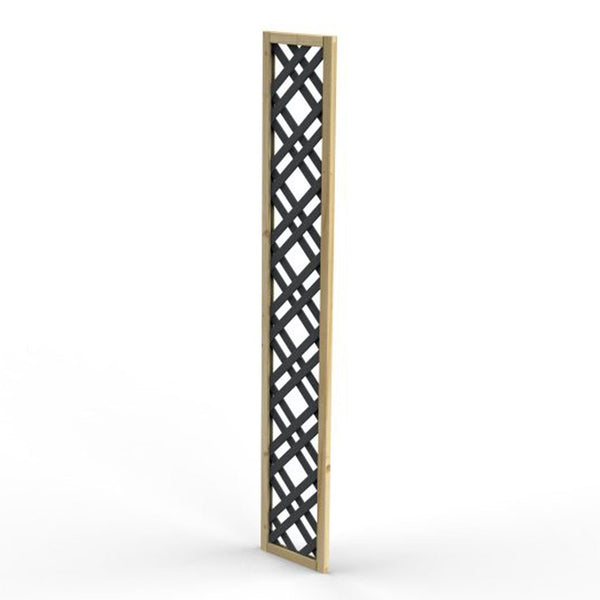 Forest Grey Painted Lattice - JJ Building Materials