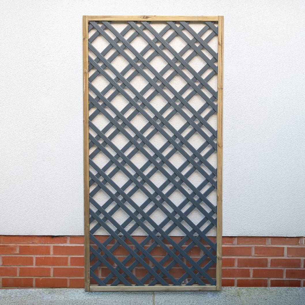 Forest Grey Painted Lattice - JJ Building Materials