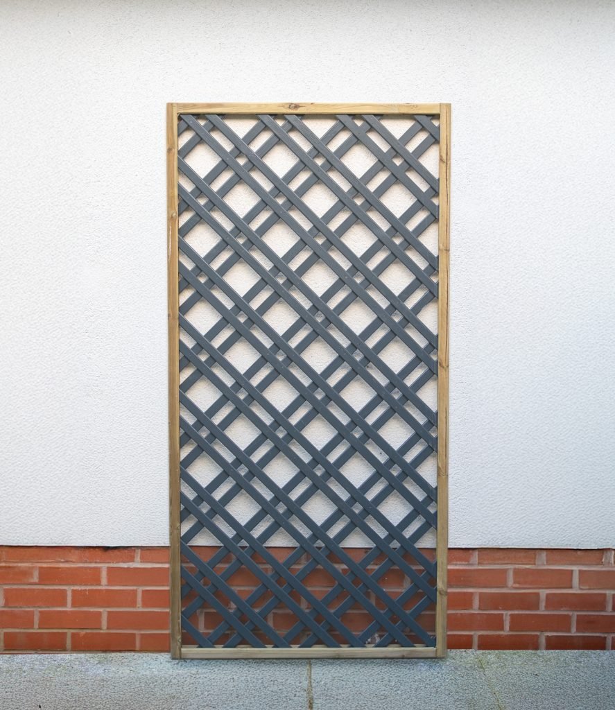 Forest Grey Painted Lattice - JJ Building Materials