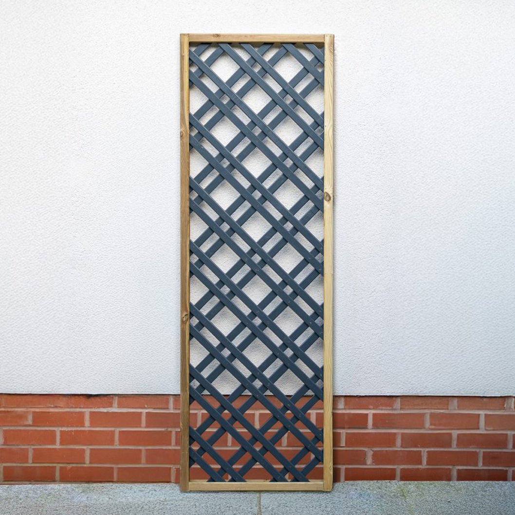 Forest Grey Painted Lattice - JJ Building Materials