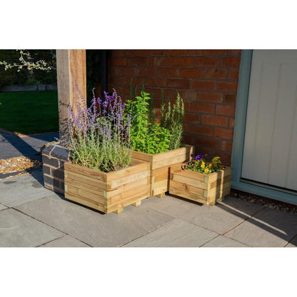 Forest Kendal Square Planter - Set of 3 - JJ Building Materials