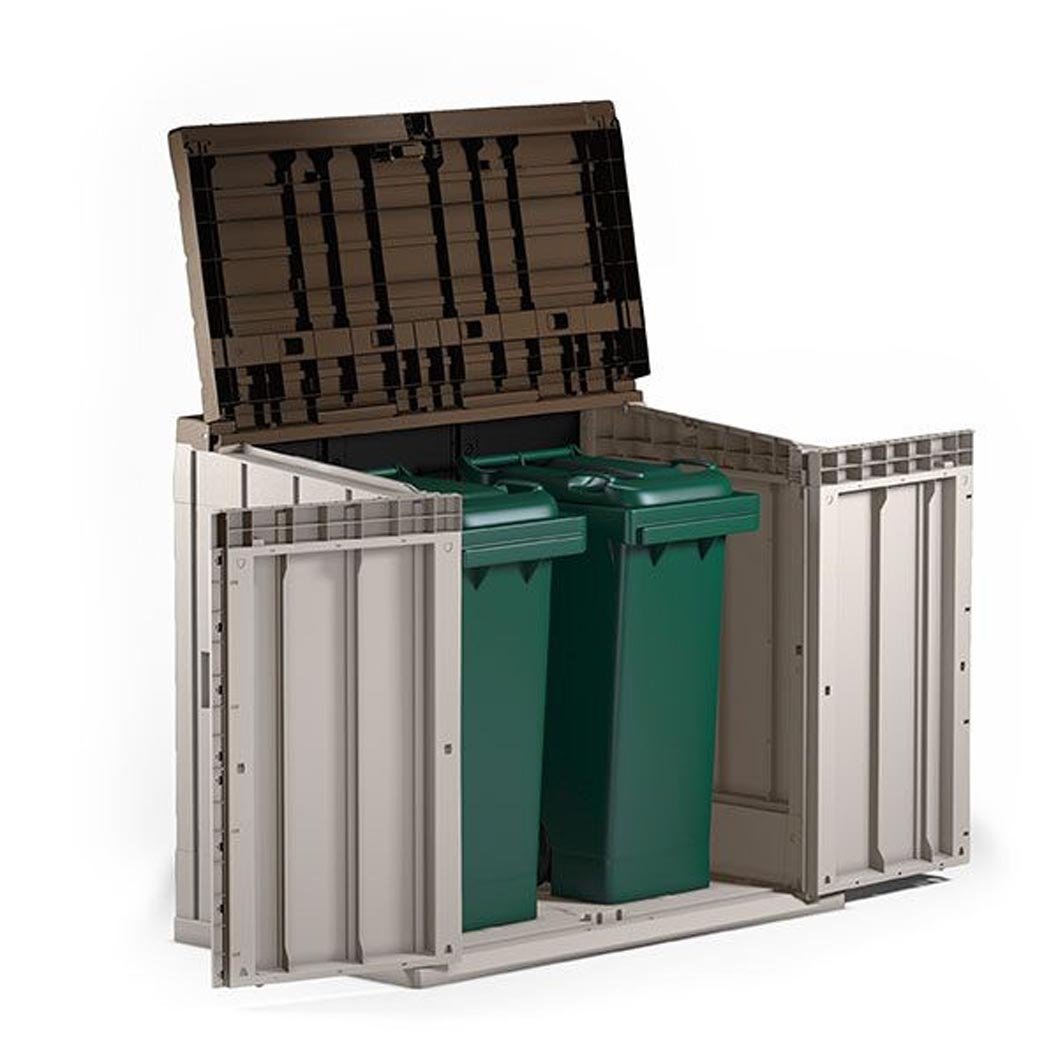 Forest Large Garden Storage Unit - 842 litre taupe - JJ Building Materials