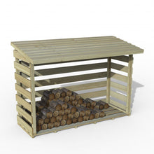 Forest Large Pent Log Store - JJ Building Materials