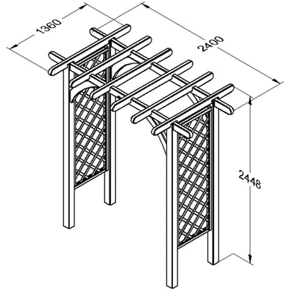 Forest Large Ultima Pergola Arch - JJ Building Materials