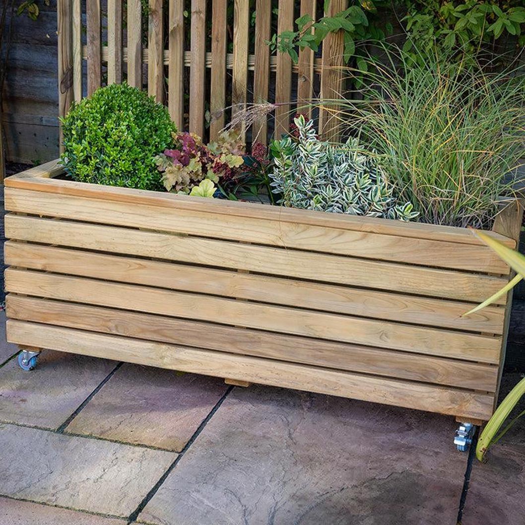 Forest Linear Planter - Tall with Storage - JJ Building Materials