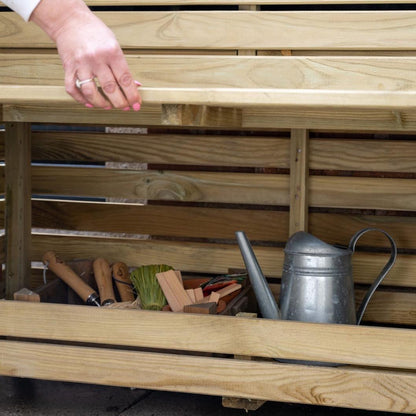 Forest Linear Planter - Tall with Storage - JJ Building Materials
