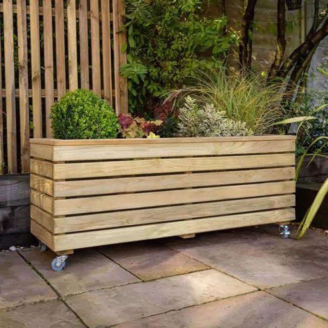 Forest Linear Planter - Tall with Storage - JJ Building Materials