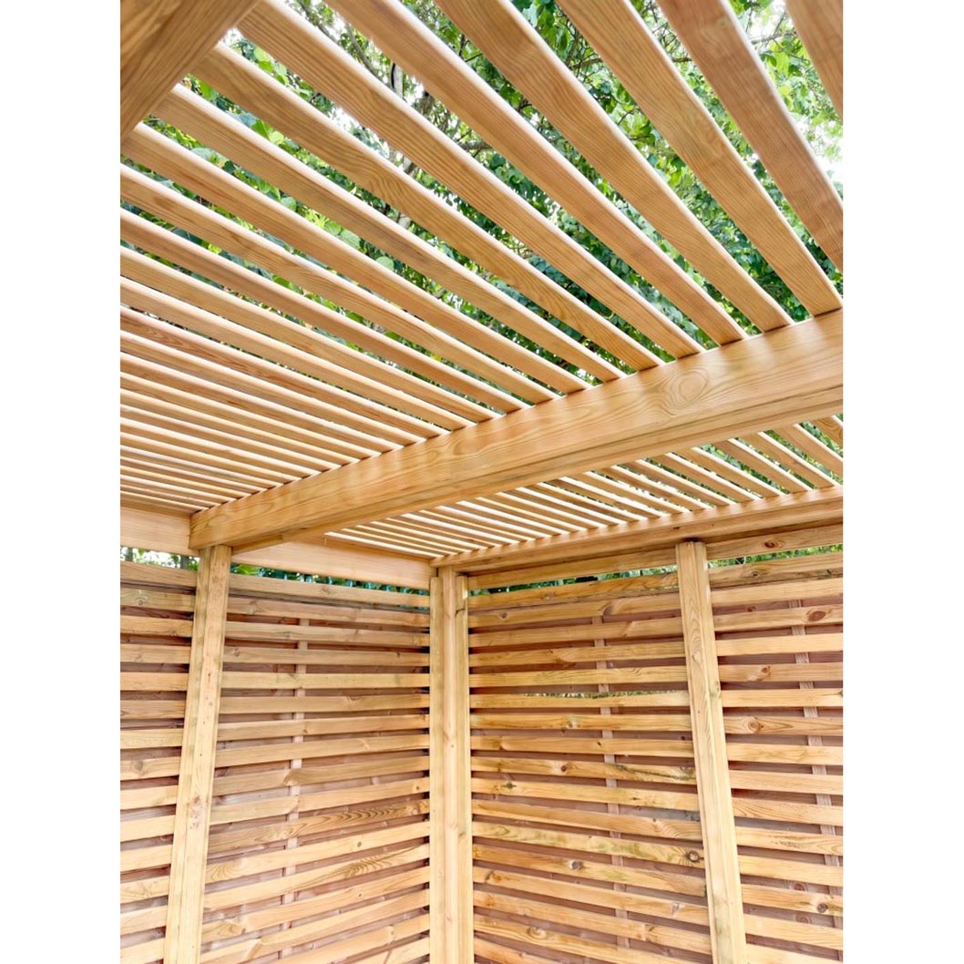 Forest Modular Pergola with 1 Side Panel Pack - JJ Building Materials